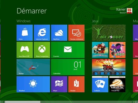 Interface Windows 8 - Metro